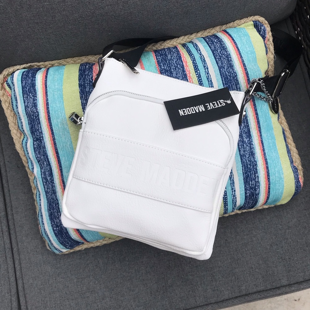 New Steve Madden White Crossbody Purse